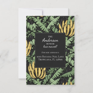 Banana Bunch New Address Moving Announcement Cards