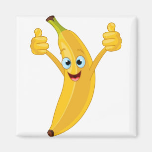 Banana Cartoon Design Magnet