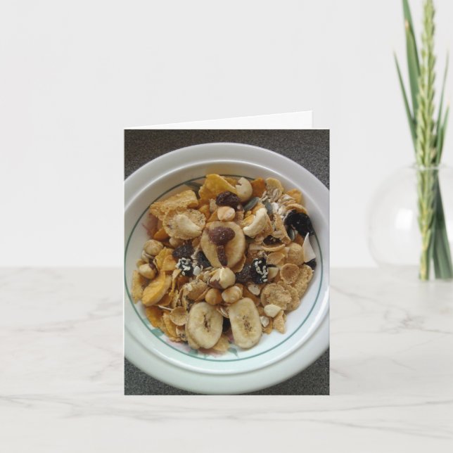 Banana Chip Gun Show Greetings Card (Front)