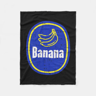 Banana Cket Sticker Funny Fruit Diy Easy Halloween Fleece Blanket