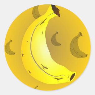 Banana Classic Round Sticker