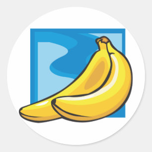 Banana Classic Round Sticker