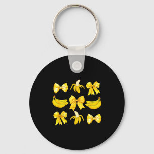 Banana Coquette Bow Yellow Bananas Festival Girls  Key Ring