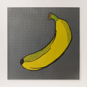Banana Crayon Drawing Jigsaw Puzzle