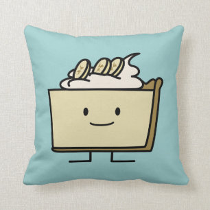 Banana Cream pie sweet dessert crust slice custard Cushion