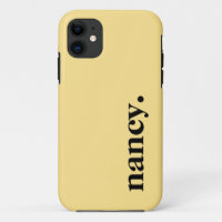 Banana Cream Solid Colour Elegant Name