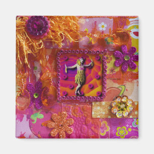 Banana Dress Lady Magnet