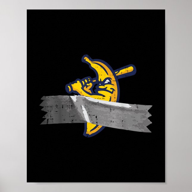 Banana Duct Tape Funny Fruit Art Meme Men Boys Kid Poster (Front)