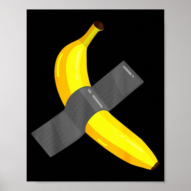 Banana Duct Taped To Wall Art Christmas Pajama Nye (Front)