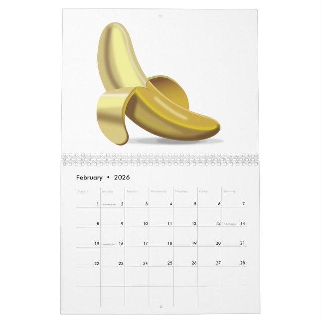 Banana - Emoji Calendar (Feb 2026)