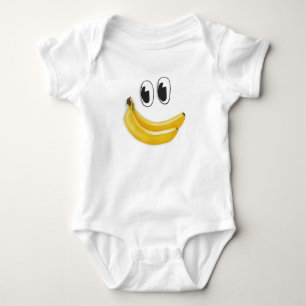 banana face baby bodysuit