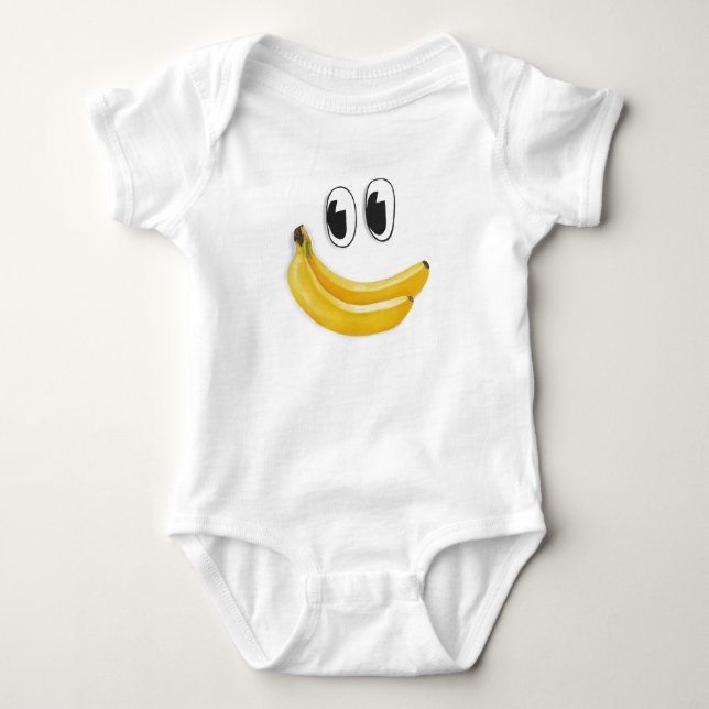 banana face baby bodysuit (Front)