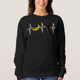 Banana Field Spaniel Heartbeat Dog Sweatshirt
