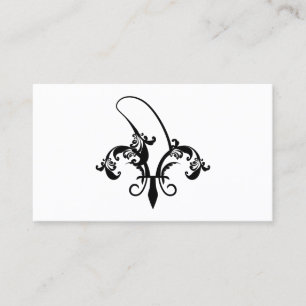 banana fleur de lis business card