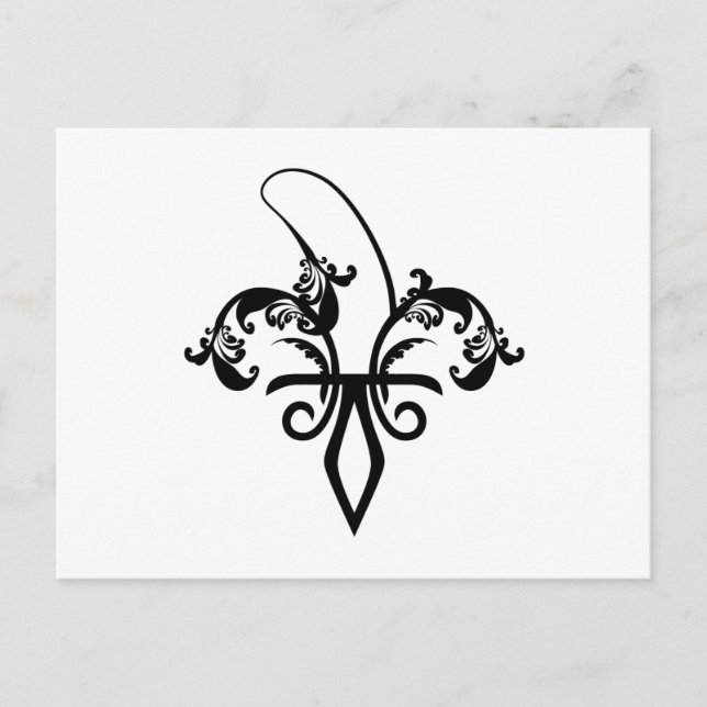 banana fleur de lis postcard (Front)