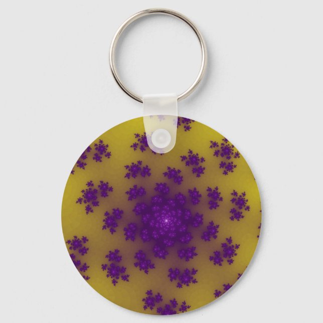 Banana Floral Sprinkles Key Ring (Front)