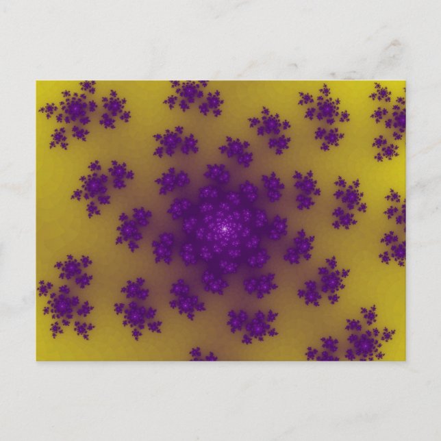 Banana Floral Sprinkles Postcard (Front)