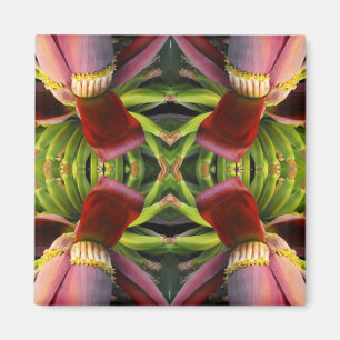 Banana Flower Pattern Magnet