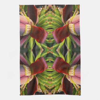 Banana Flower Pattern Tea Towel