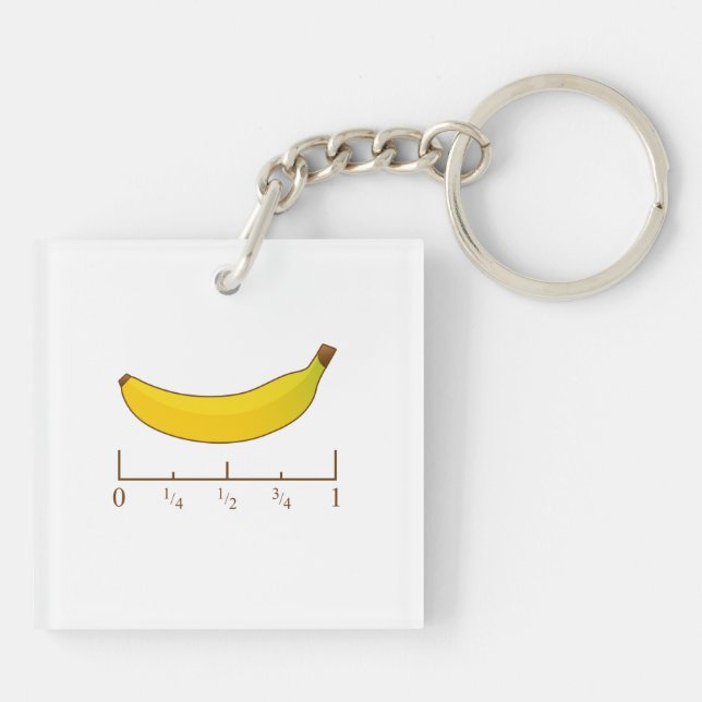 Banana For Scale Key Ring (Back)