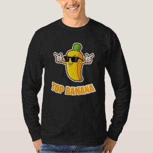 Banana Fruit Cute Yellow Food Sunglasses Aestheti T-Shirt