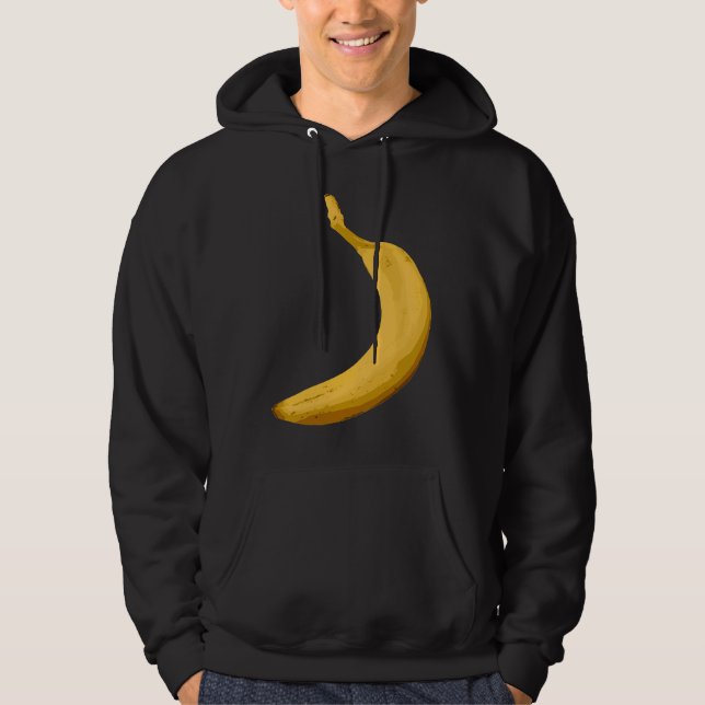 Banana fruit food healthy bananas fruit vegan vege hoodie (Front)