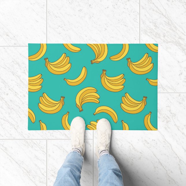Banana Fruit Fun Pattern Doormat (Indoor)