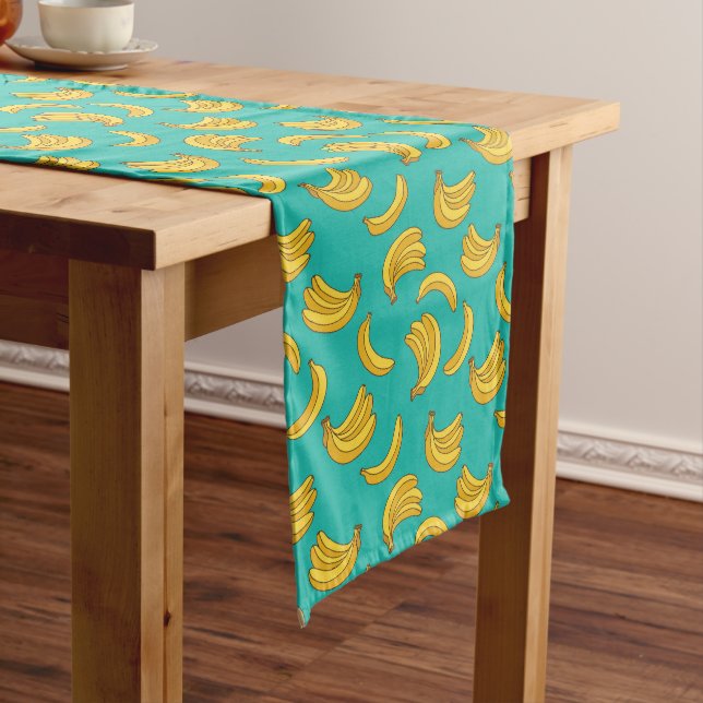 Banana Fruit Fun Pattern Medium Table Runner (In Situ)