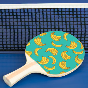 Banana Fruit Fun Pattern Ping Pong Paddle