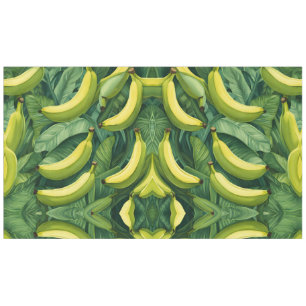 Banana Fruits and Leaves Tropical Mood Tablecloth
