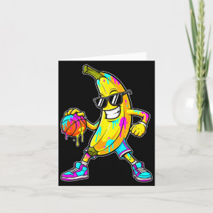 Banana Funny Basketball Drip Kids Youth Boys Girls Card