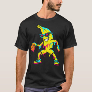 Banana Funny Basketball Drip Kids Youth Boys Girls T-Shirt