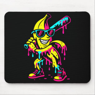 Banana Funny Ice Cream Drip Kids Youth Boys Girls Mouse Mat