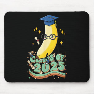Banana Graduate Cl Of 2025 Kids Mens Womens Gradua Mouse Mat