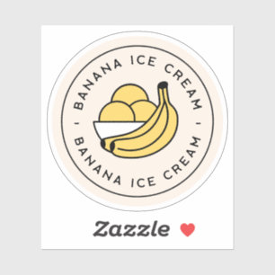 Banana ice cream aesthetic cute