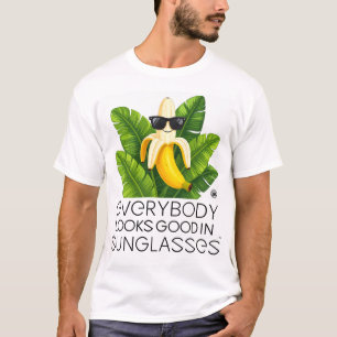 Banana in Sunglasses - International Fruit Day Tee