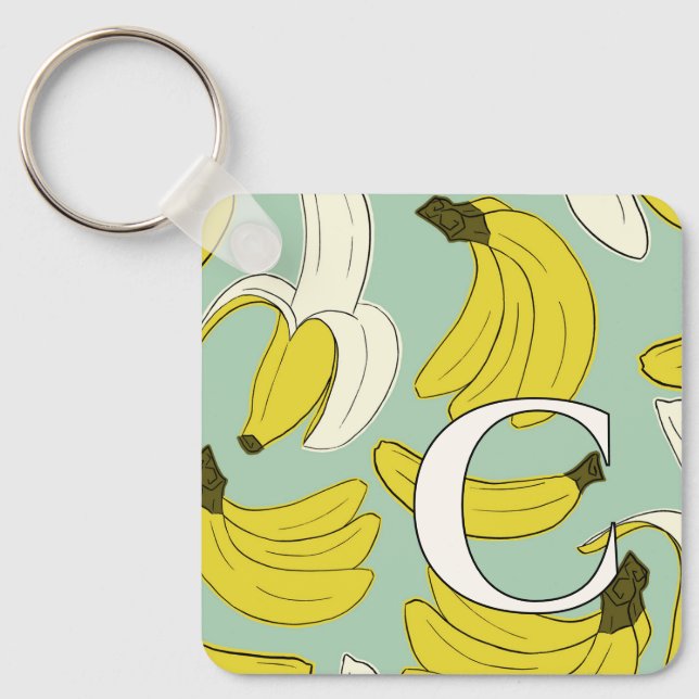Banana Initial Key Chain (Front)