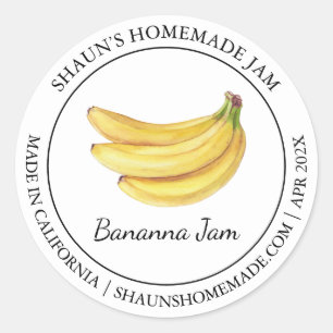 Banana Jam Modern label