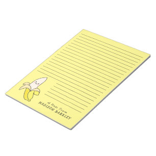 Banana Kid's Cute Kawaii Stationary Notepad