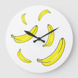 Banana Large Clock