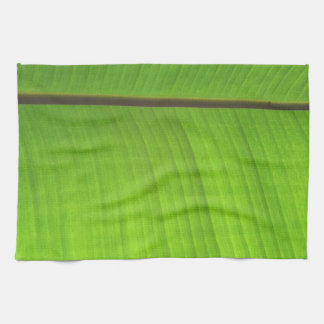 Banana Leaf Close-Up Tea Towel