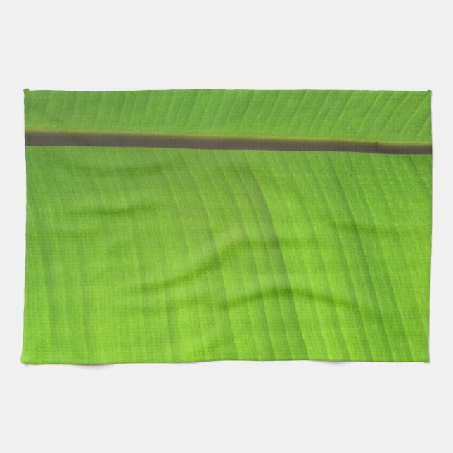 Banana Leaf Close-Up Tea Towel (Horizontal)