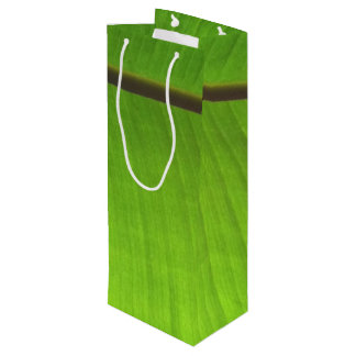 Banana Leaf Close-Up Wine Gift Bag