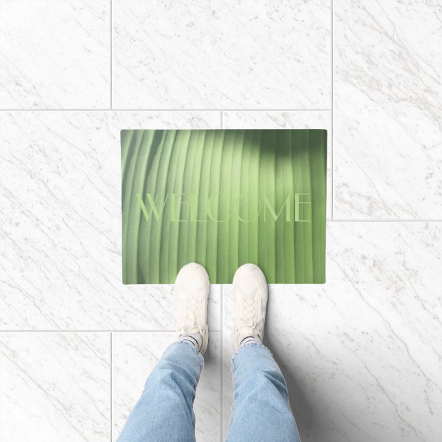 Banana Leaf Closeup Doormat (Indoor)