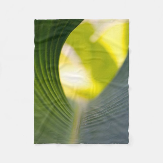 Banana Leaf Fleece Blanket (Front)