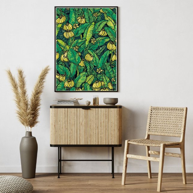 Banana Leaf & Fruit Combo | Tropical Jungle  Poster (Creator Uploaded)