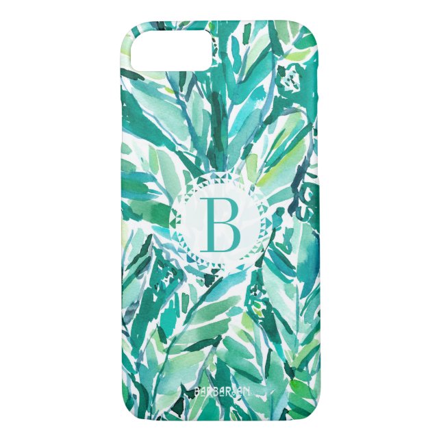 BANANA LEAF JUNGLE Green Tropical Case-Mate iPhone Case (Back)
