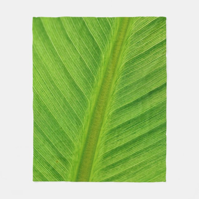 Banana leaf leaf banana fibres fleece blanket (Front)