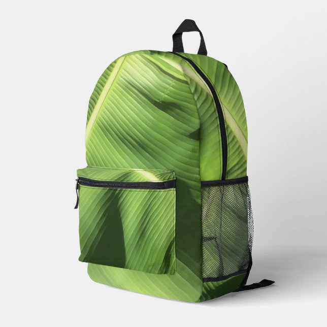 Banana Leaf Print Cut Sew Bag (Back Corner Right)