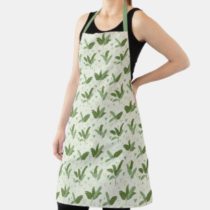 Banana Leaf With Triangles Apron